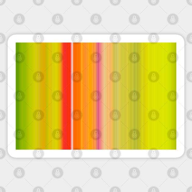 Lime Green Orange Stripes Sticker by heidiannemorris